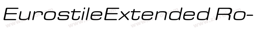 EurostileExtended Ro字体转换